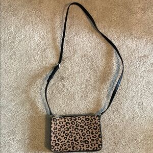 Kate Spade Leopard Print Crossbody Bag Brown Black